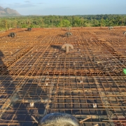 cover slab reinforcement work completed 