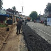road restoration work progressing