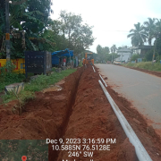  90 mm 8 kg pipe laying work 