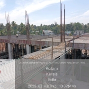 FILTER HOUSE-- +12.3 slab shuttering and rebar works(Grid1-3/A-M)