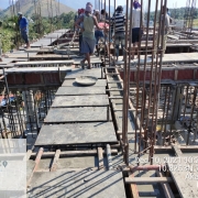 3rd brace beam concrete work at 11.50LL OHSR akathethara