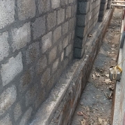 Kadambidi 9.50LL OHSR compound wall brick work 