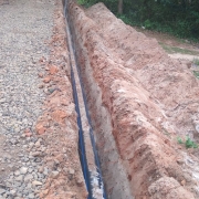 280mm HDPE pipe laying