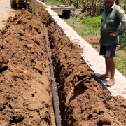 (740) 90mm HDPE pipe laying @ THOTTIPAL MULANGU PWD road