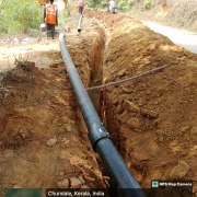 Meppadi-Pipe laying on progress