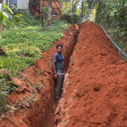 Vythiri-Pipe laying on progress