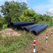 Supply of 710 mm OD HDPE pipes