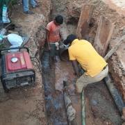 AMRUT - Laying of 500mm DI transmission line from Pump house at Thammanam to OHSR at Kadavanthra