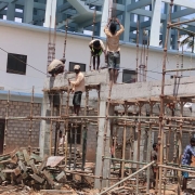 Chlorine building- Column rebar work