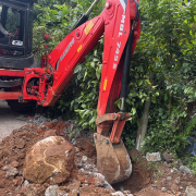 Pipe laying on progress