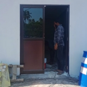 Finishing work of site office