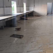 flooring using vitrified tiles inside lboratory