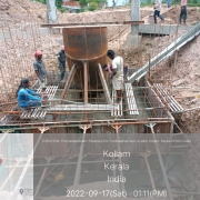 Cascade aerator- Concreting of thrust block (2nd lift)