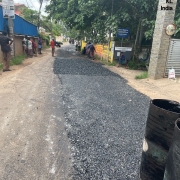 Laying of 40mm chipping carpet and seal coat - Road restoration works at Peroorkada-Krishna Nagar road-PWD road