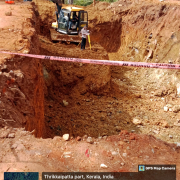 Meppadi -Booster tank site excavation on progress