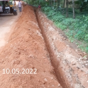 pipe laying in pullukuthi -vadakkemuri road