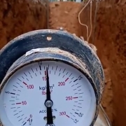 914mm MS pipe pressure test