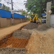 Road restoration work at Peroorkada-AKG Nagar road
