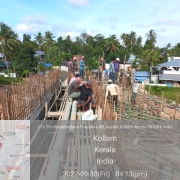 Raw water channel- Side wall Concreting (part2,first lift)