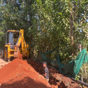 Vythiri-Pipe laying on progress