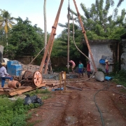 Piling works for proposed 12lakh litre capacity OHSR in Maararikulam south panchayts