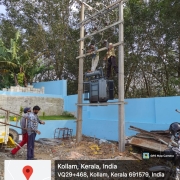 100 KVA transformer erection completed at WTP Kalluvaathukkal