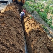 karimkunnam work 350mm DI pipe laying work 
