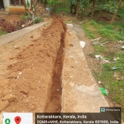 Work in progress at Perumkulam rationkada junction 