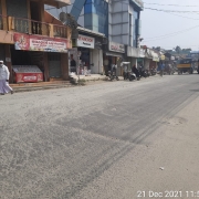 GSB and Wet Mix spreading works in PWD road in progress.