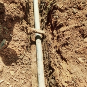 earth work for 150mm DI PIPE prograssing