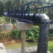 Pipe carrying Steel bridge 
