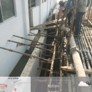 cocreting started for connecting channel side wall