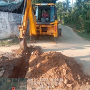 110mm 8kg pipe Road crossing work
