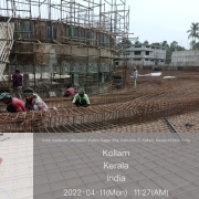 CFL02- Outer  base slab rebar works