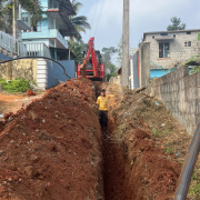 Vythiri-Pipe laying on progress