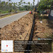 Meppadi - Pipe laying on progress