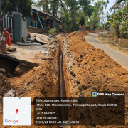 Meppadi-Pipe laying on progress