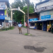 Traffic warden at Kudappanakunnu road 