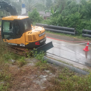 Meppadi -pipe laying on progress 