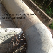 28.06.2021  bend anchor block work at Palliyarachira