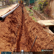 Meppadi - Pipe laying on progress