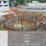 Wash water recovery tank- Shuttering of outer wall second lift