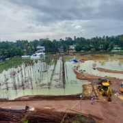 storm water around the site