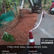 Excavation for pipe laying