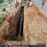 Meppadi - Pipe laying on progress