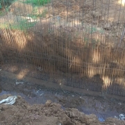retaining wall new portion