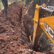 Vythiri-Pipe laying on progress