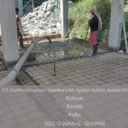 Chlorine house: Grade slab concreting 