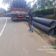 Meppadi - DI pipe unloading 