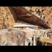 Laying of 350 mm DI pipe in progress ANAKKAYAM-IRUMBHUZHI road